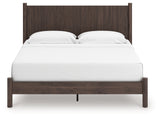 Pamytta Brown King Panel Platform Bed by Ashley at Eve Furniture