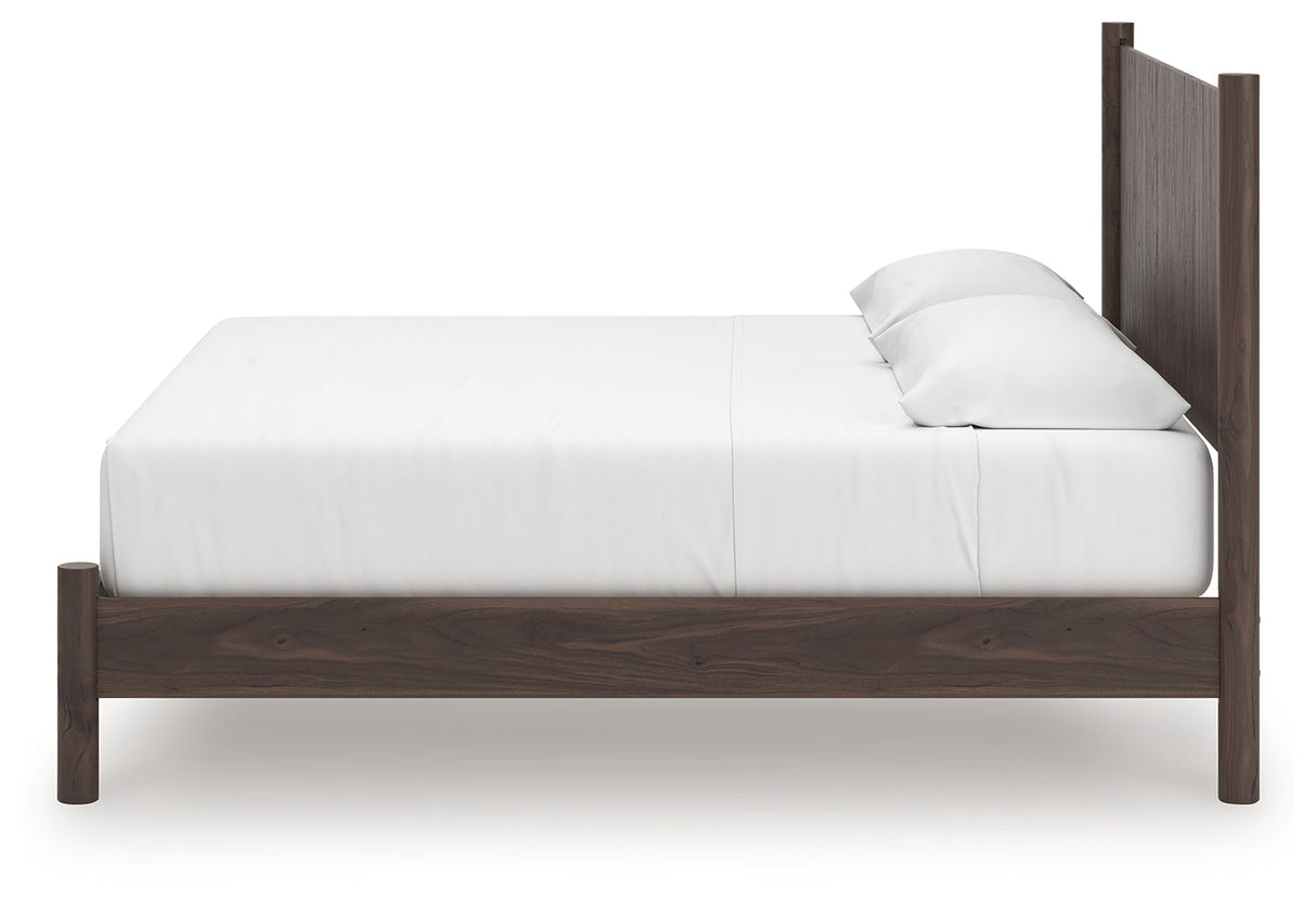Pamytta Brown King Panel Platform Bed by Ashley at Eve Furniture