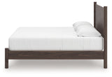 Pamytta Brown King Panel Platform Bed by Ashley at Eve Furniture