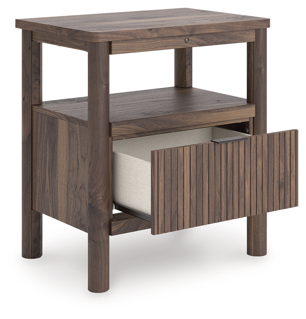 Pamytta Brown Nightstand by Ashley at Eve Furniture