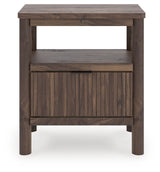 Pamytta Brown Nightstand by Ashley at Eve Furniture