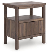 Pamytta Brown Nightstand by Ashley at Eve Furniture