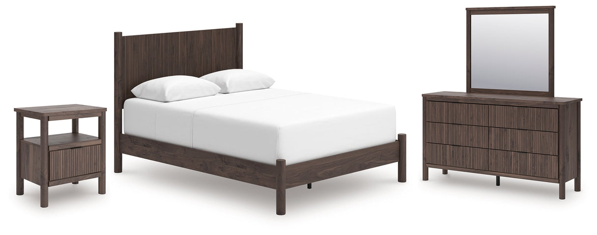 Pamytta Brown Panel Bedroom Setv by Ashley at Eve Furniture