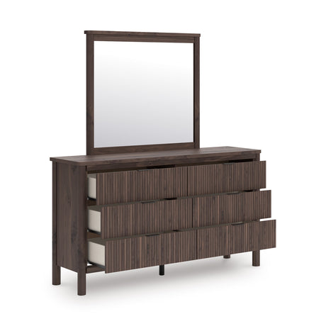Pamytta Brown Panel Bedroom Setv by Ashley at Eve Furniture
