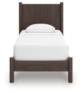 Pamytta Brown Twin Panel Platform Bed by Ashley at Eve Furniture