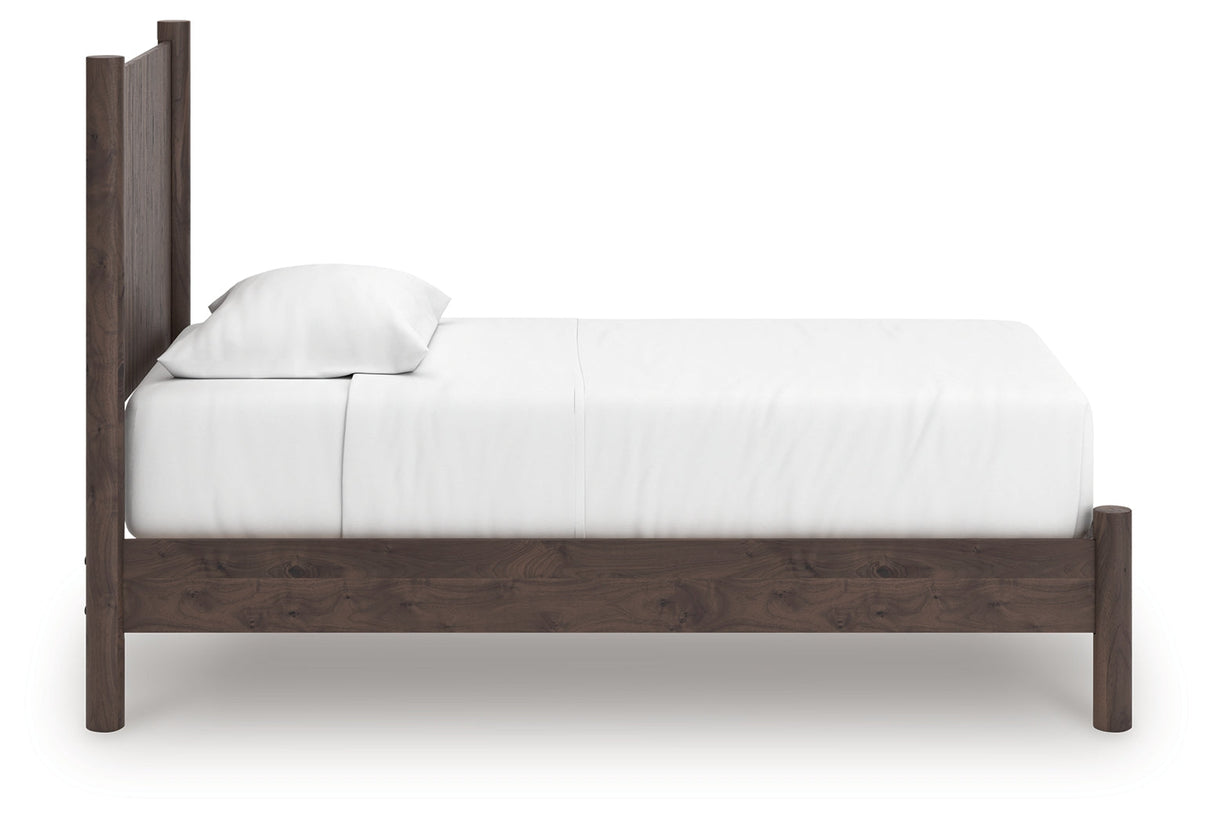 Pamytta Brown Twin Panel Platform Bed by Ashley at Eve Furniture
