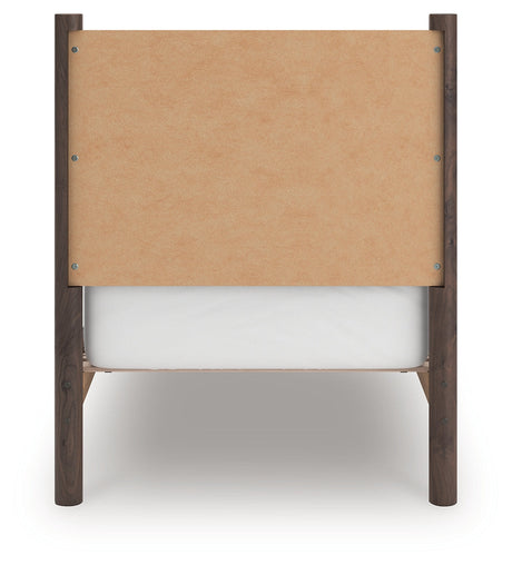 Pamytta Brown Twin Panel Platform Bed by Ashley at Eve Furniture