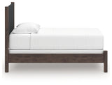Pamytta Brown Twin Upholstered Panel Bed by Ashley at Eve Furniture