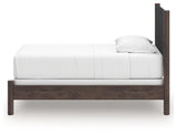 Pamytta Brown Twin Upholstered Panel Bed by Ashley at Eve Furniture