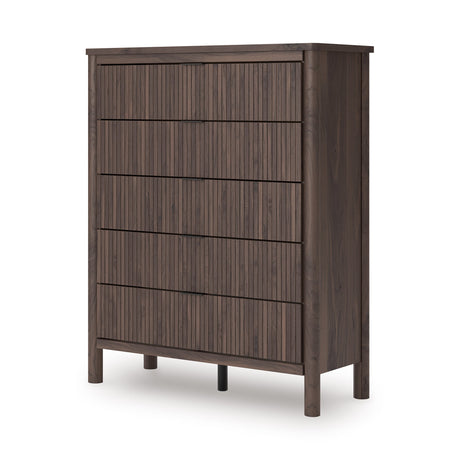 Pamytta Brown Upholstered Platform Bedroom Set by Ashley at Eve Furniture