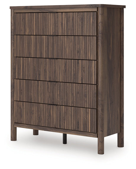 Pamytta Brown Wide Chest of Drawers by Ashley at Eve Furniture