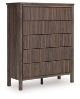 Pamytta Brown Wide Chest of Drawers by Ashley at Eve Furniture