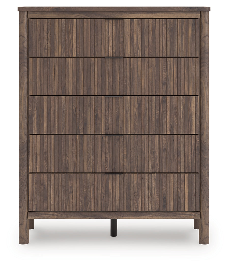 Pamytta Brown Wide Chest of Drawers by Ashley at Eve Furniture