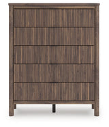 Pamytta Brown Wide Chest of Drawers by Ashley at Eve Furniture