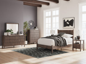Pamytta Brown Youth Panel Platform Bedroom Set by Ashley at Eve Furniture