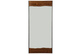 Panchali Brown/Black Floor Mirror by Ashley at Eve Furniture
