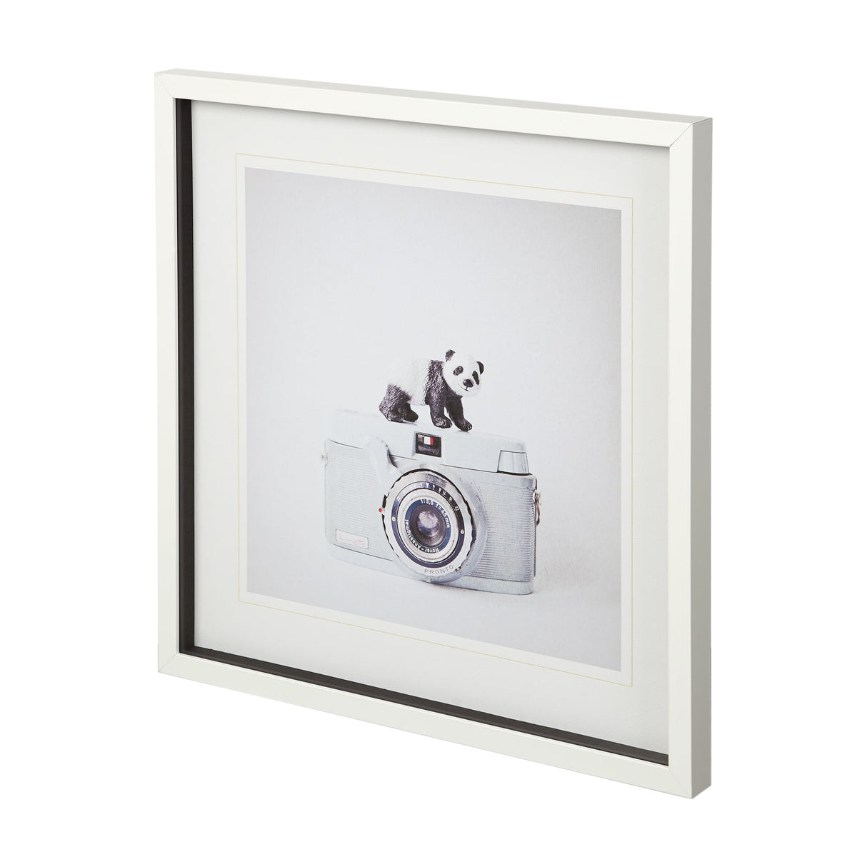 Panda & Vintage Camera by Susannah Tucker Photography a Framed Photo Art Print Matted under Glass by Mercana at Eve Furniture