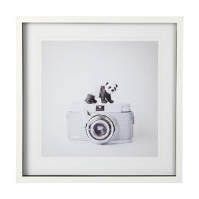 Panda & Vintage Camera by Susannah Tucker Photography a Framed Photo Art Print Matted under Glass by Mercana at Eve Furniture
