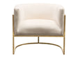 Pandora Cream Accent Chair by Diamond Sofa at Eve Furniture