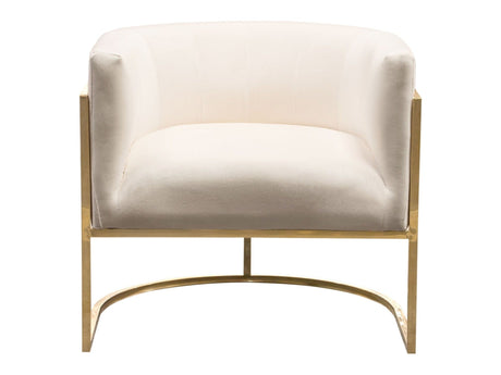 Pandora Cream Accent Chair by Diamond Sofa at Eve Furniture