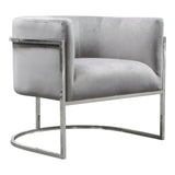 Pandora Grey Accent Chair by Diamond Sofa at Eve Furniture