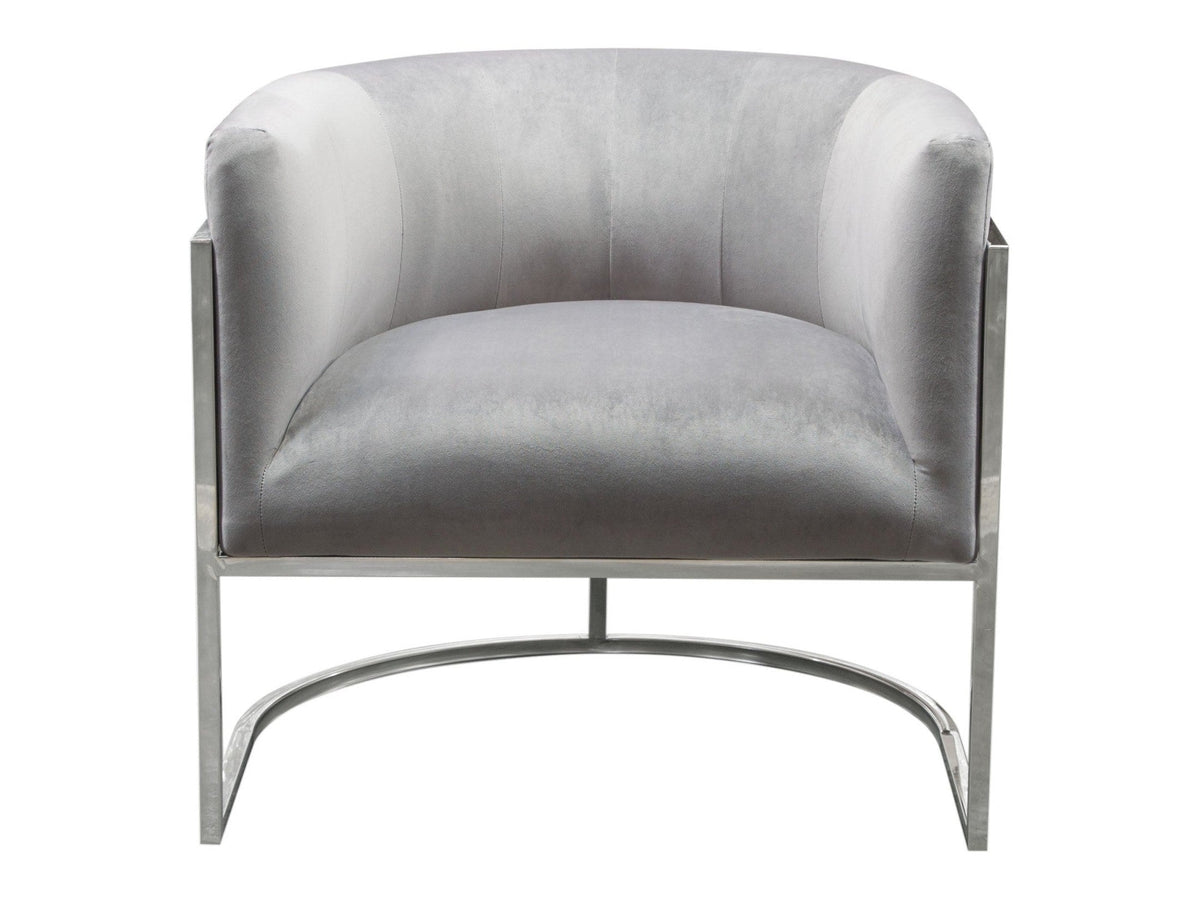 Pandora Grey Accent Chair by Diamond Sofa at Eve Furniture