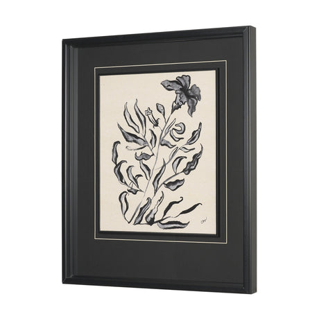 Pandora Plant by Cristina Bartl Villa Hand-Embellished Textured Framed Artwork Matted under Glass by Mercana at Eve Furniture
