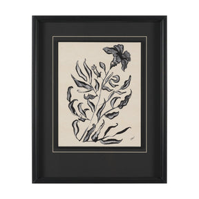 Pandora Plant by Cristina Bartl Villa Hand-Embellished Textured Framed Artwork Matted under Glass by Mercana at Eve Furniture
