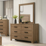 Panelli Walnut Dresser by Furniture of America at Eve Furniture