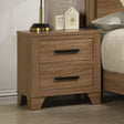 Panelli Walnut Nightstand by Furniture of America at Eve Furniture