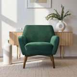 Panom Forest Green Velvet Lounge Chair by Ashcroft Furniture at Eve Furniture