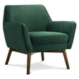 Panom Forest Green Velvet Lounge Chair by Ashcroft Furniture at Eve Furniture