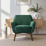 Panom Forest Green Velvet Lounge Chair by Ashcroft Imports at Eve Furniture