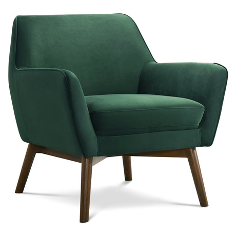 Panom Forest Green Velvet Lounge Chair by Ashcroft Imports at Eve Furniture