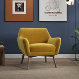 Panom Gold Velvet Lounge Chair by Ashcroft Furniture at Eve Furniture