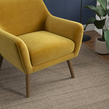 Panom Gold Velvet Lounge Chair by Ashcroft Imports at Eve Furniture