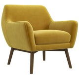 Panom Gold Velvet Lounge Chair by Ashcroft Imports at Eve Furniture