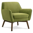 Panom Pistacho Green Velvet Lounge Chair by Ashcroft Furniture at Eve Furniture