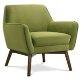 Panom Pistacho Green Velvet Lounge Chair by Ashcroft Furniture at Eve Furniture
