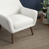 Panom White Boucle Lounge Chair by Ashcroft Furniture at Eve Furniture