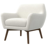 Panom White Boucle Lounge Chair by Ashcroft Furniture at Eve Furniture