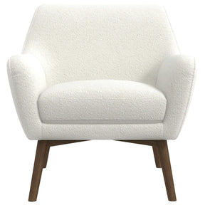 Panom White Boucle Lounge Chair by Ashcroft Furniture at Eve Furniture