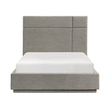 Paola Forest Green Eastern King Upholstered Platform Bed by Homelegance at Eve Furniture
