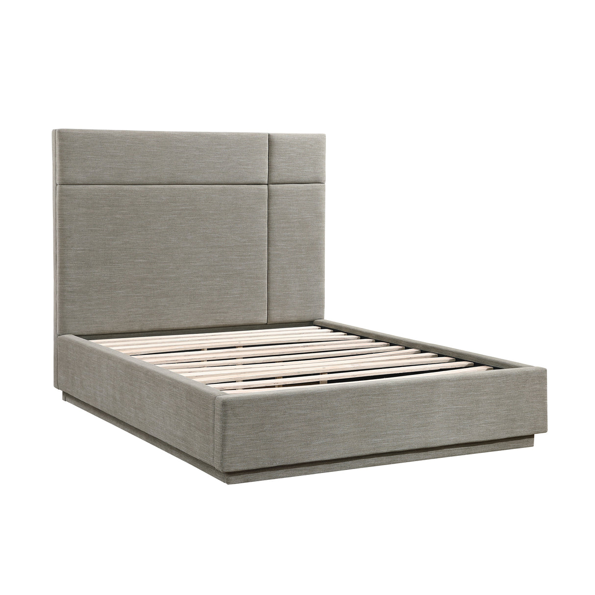 Paola Forest Green Full Upholstered Platform Bed by Homelegance at Eve Furniture