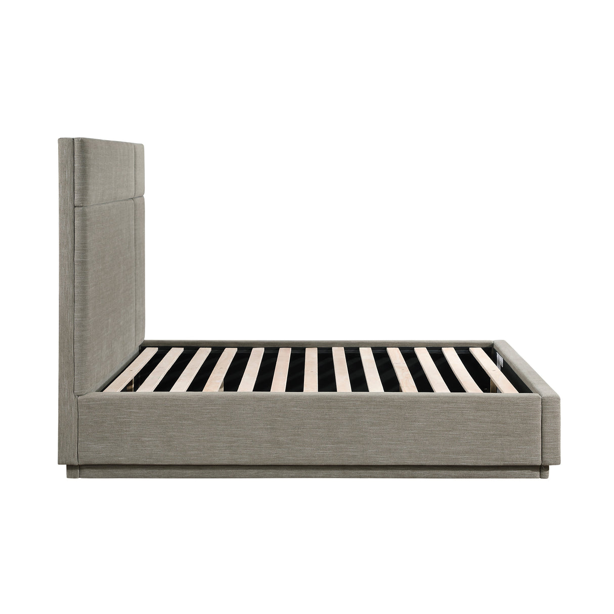 Paola Forest Green Full Upholstered Platform Bed by Homelegance at Eve Furniture