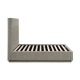 Paola Forest Green Full Upholstered Platform Bed by Homelegance at Eve Furniture