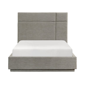 Paola Forest Green Full Upholstered Platform Bed by Homelegance at Eve Furniture