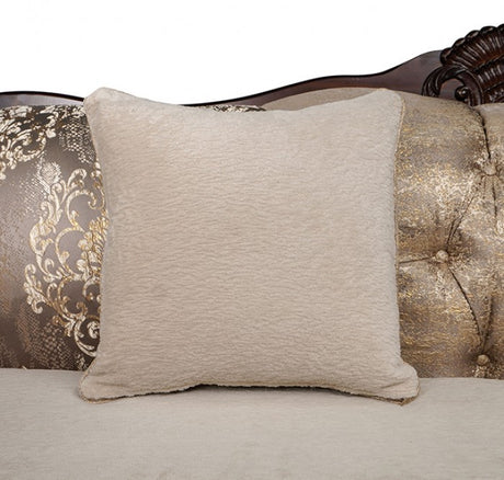 Paolini Light Brown/Dark Cherry Loveseat by Furniture of America at Eve Furniture