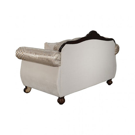 Paolini Light Brown/Dark Cherry Loveseat by Furniture of America at Eve Furniture
