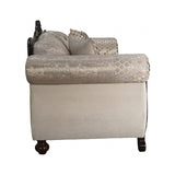 Paolini Light Brown/Dark Cherry Sofa by Furniture of America at Eve Furniture